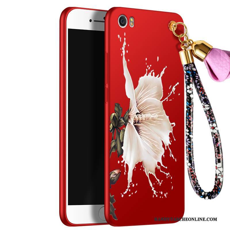 Hülle Mi 5 Kreativ Nubuck Schlank, Case Mi 5 Taschen Handyhüllen Rot