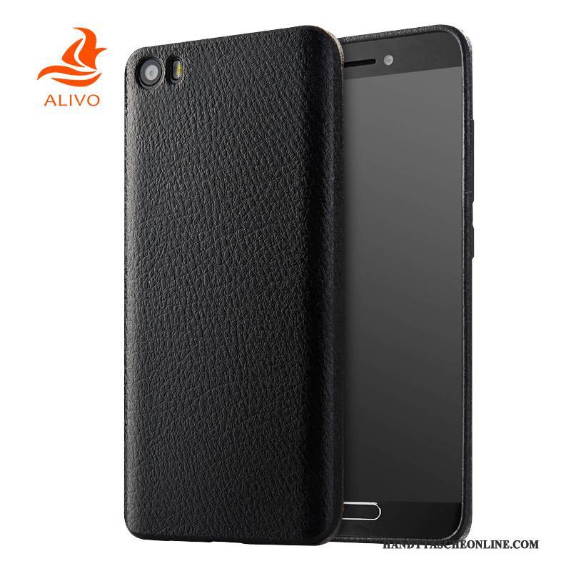 Hülle Mi 5 Schutz Trend Schwarz, Case Mi 5 Silikon Mini Transparent