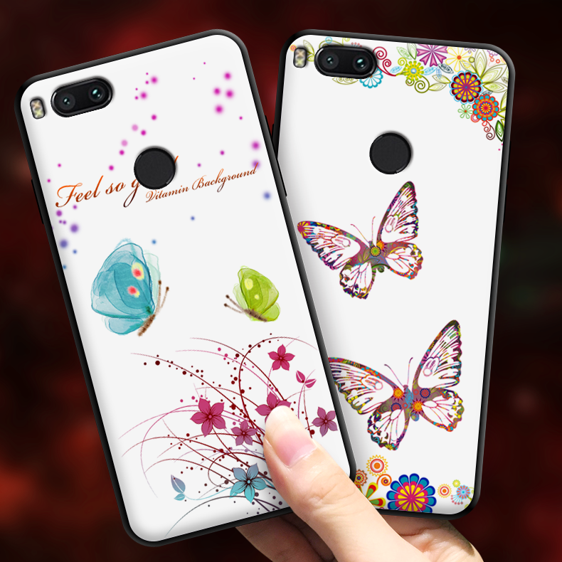 Hülle Mi 5x Weiche Schmetterling Anti-sturz, Case Mi 5x Silikon Wolf Handyhüllen