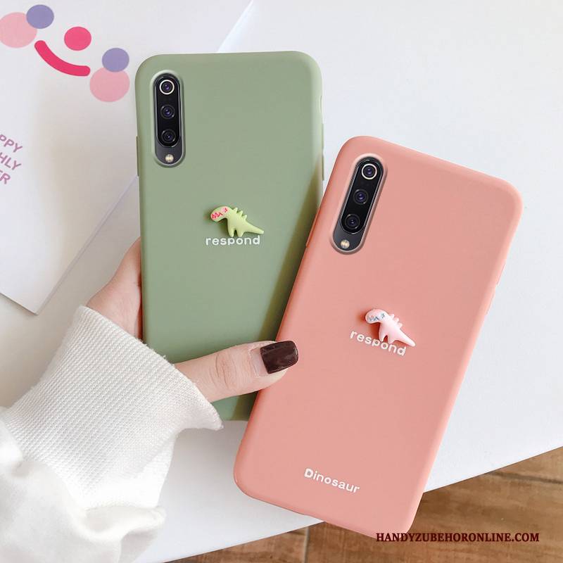 Hülle Mi 9 Lite Silikon Einfach Muster, Case Mi 9 Lite Weiche Mini Frisch