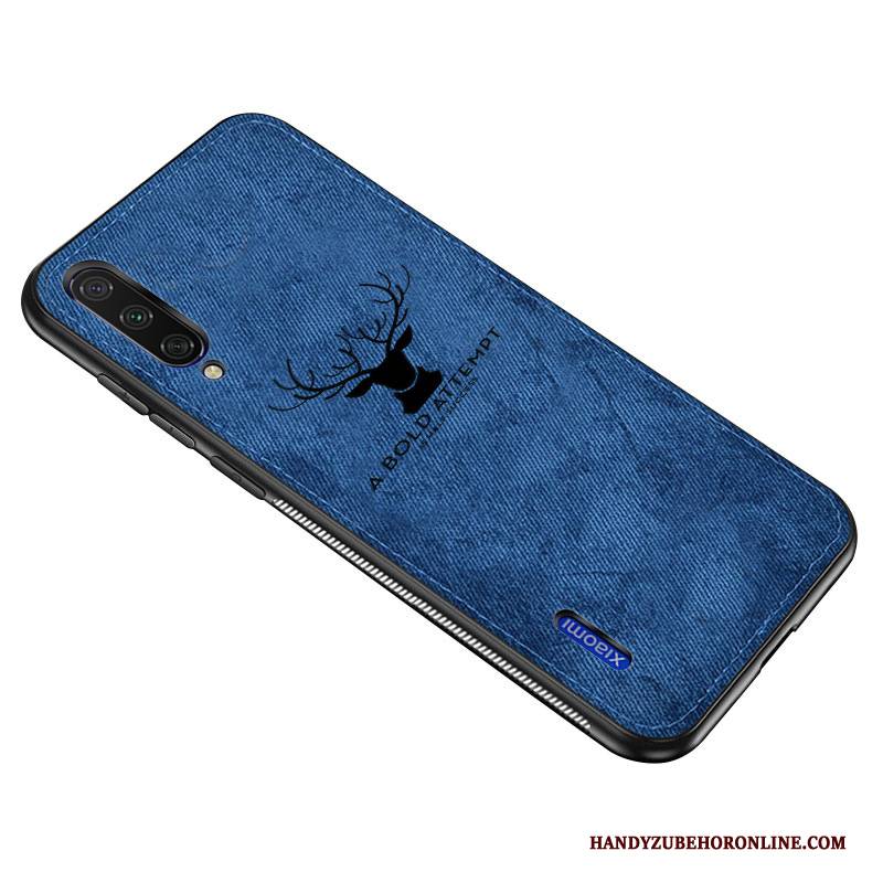 Hülle Mi 9 Lite Silikon Muster Elch, Case Mi 9 Lite Taschen Peau De Daim Temperieren