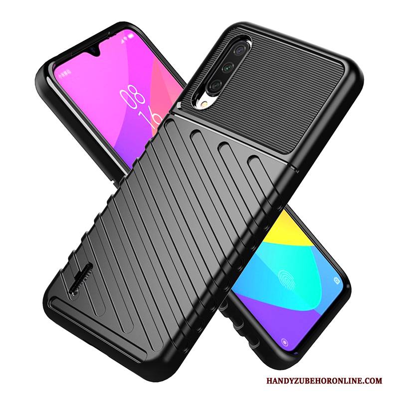 Hülle Mi 9 Lite Taschen Membran Handyhüllen, Case Mi 9 Lite Silikon Anti-sturz Schwarz