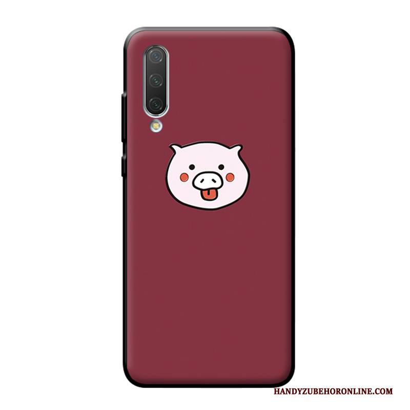 Hülle Mi A3 Kreativ Nette Netto Rot, Case Mi A3 Karikatur Persönlichkeit Mini