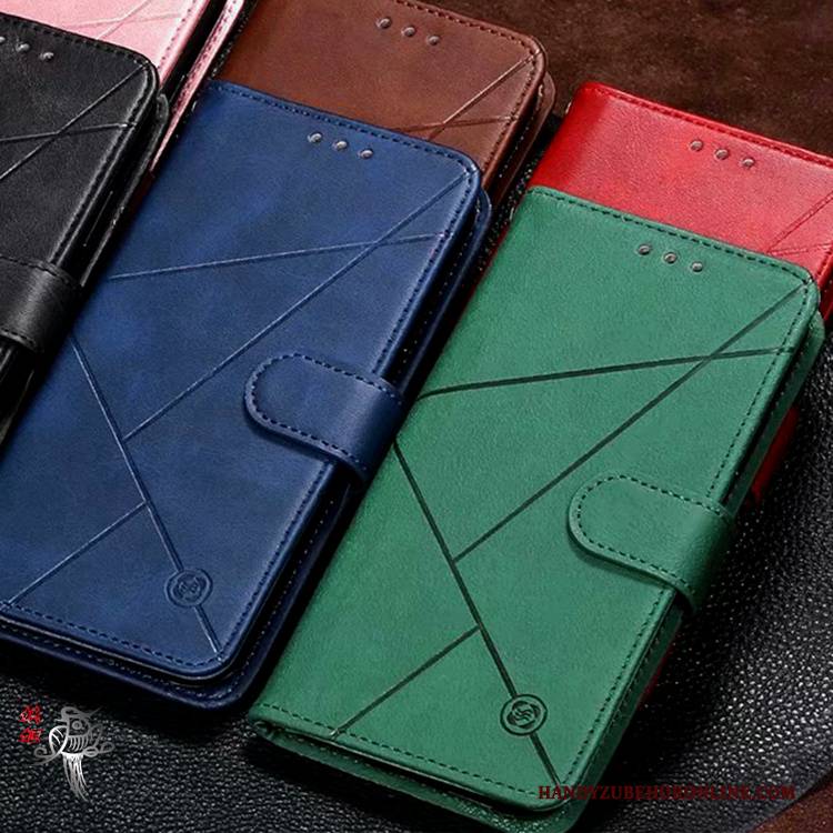 Hülle Mi A3 Taschen Mini Handyhüllen, Case Mi A3 Folio Grün Rot