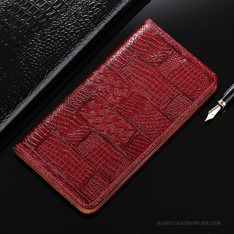 Hülle Mi Max 2 Folio Weinrot Gold, Case Mi Max 2 Lederhülle Anti-sturz Mini