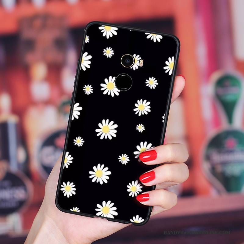 Hülle Mi Max 2 Taschen Blumen Anti-sturz, Case Mi Max 2 Weiche Hängende Verzierungen Kunst