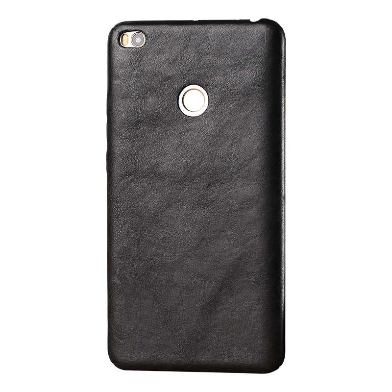 Hülle Mi Max 2 Taschen Schwer Schwarz, Case Mi Max 2 Lederhülle Anti-sturz Handyhüllen