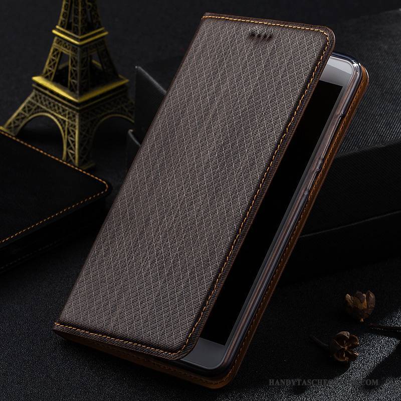 Hülle Mi Mix 2 Lederhülle Kariert Handyhüllen, Case Mi Mix 2 Folio Mini