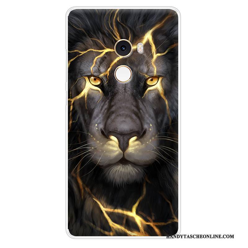 Hülle Mi Mix 2 Schutz Trend Schwarz, Case Mi Mix 2 Taschen Mini Handyhüllen