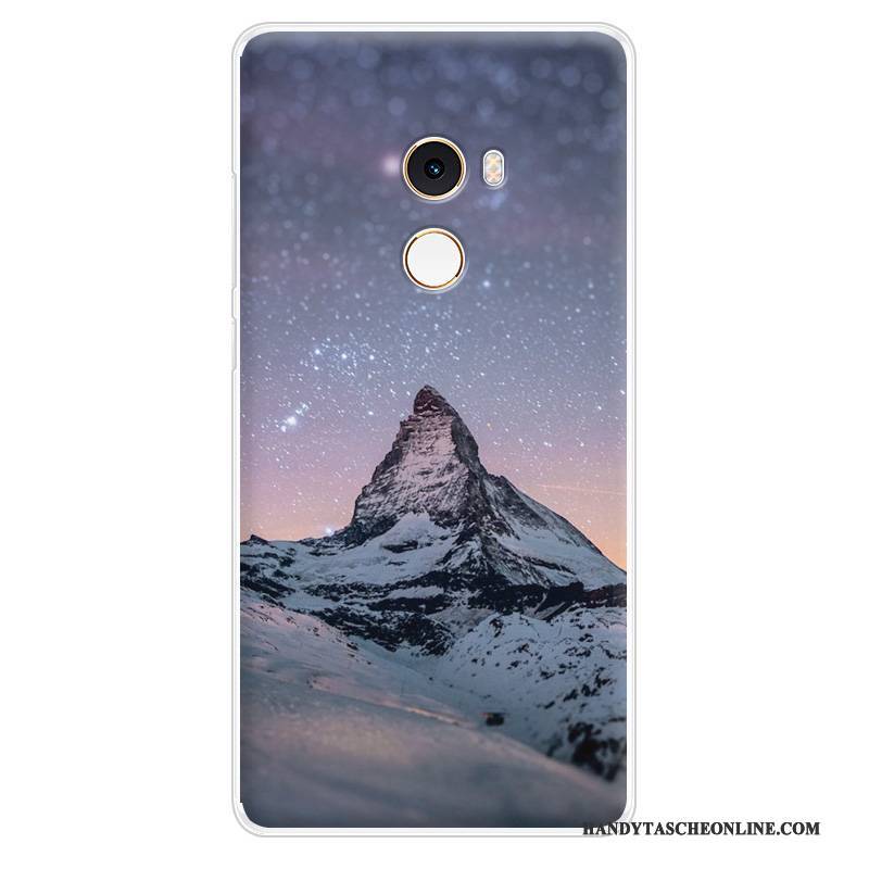 Hülle Mi Mix 2 Silikon Lila Persönlichkeit, Case Mi Mix 2 Weiche Mini Handyhüllen