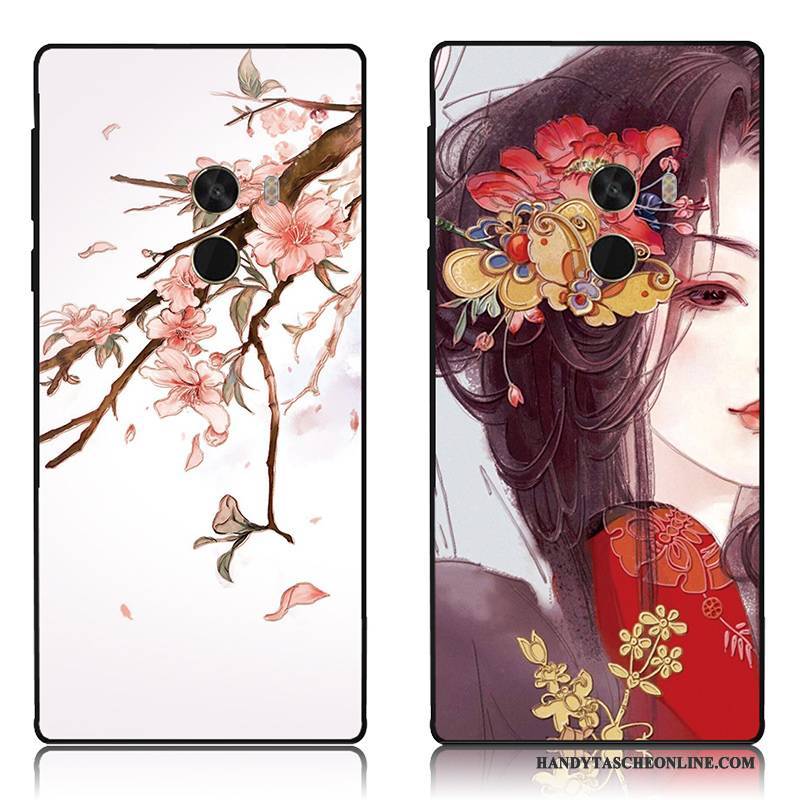 Hülle Mi Mix 2 Silikon Trend Persönlichkeit, Case Mi Mix 2 Schutz Rot Anti-sturz