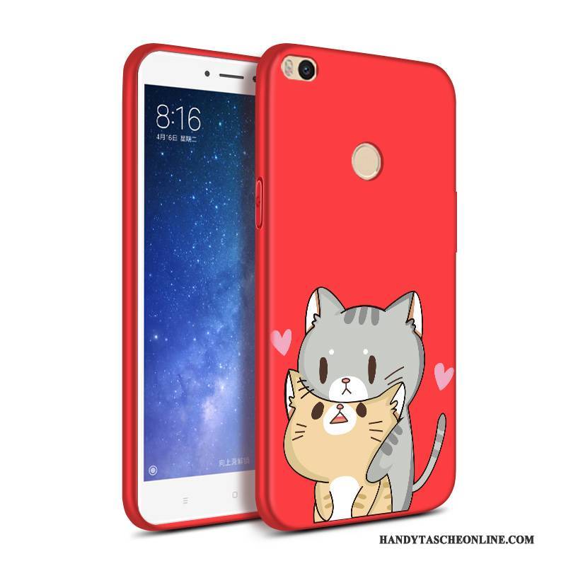 Hülle Mi Mix 2 Weiche Handyhüllen Nubuck, Case Mi Mix 2 Silikon Mini Rot