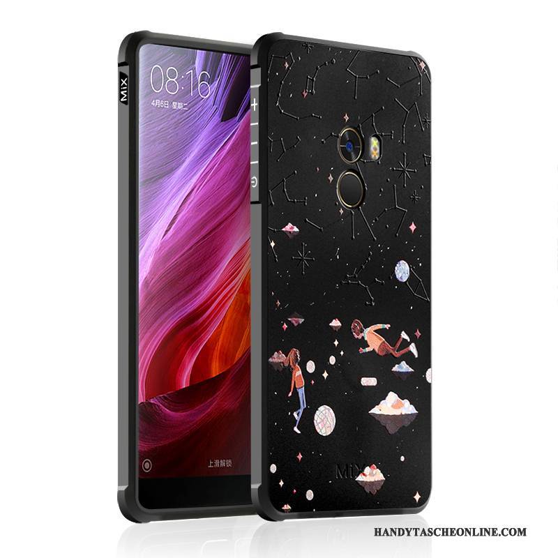 Hülle Mi Mix 2 Weiche Mini Anti-sturz, Case Mi Mix 2 Silikon Schwarz Handyhüllen
