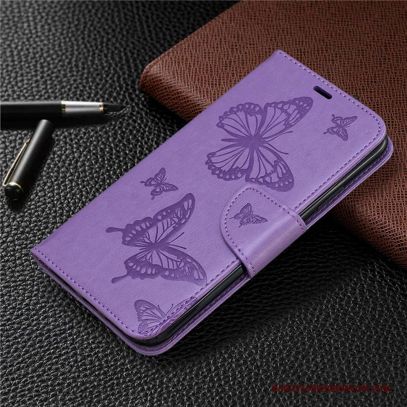 Hülle Mi Note 10 Leder Mini Hängende Verzierungen, Case Mi Note 10 Folio Prägung Handyhüllen