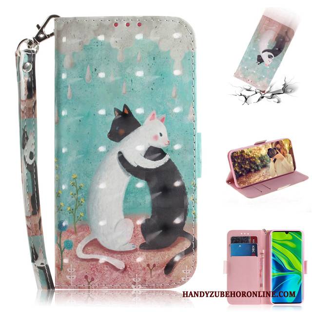 Hülle Mi Note 10 Schutz Anti-sturz Handyhüllen, Case Mi Note 10 Taschen Mini Grün