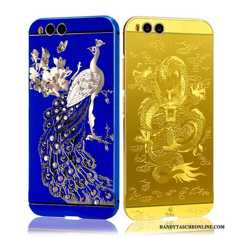 Hülle Mi Note 3 Kreativ Grenze Blau, Case Mi Note 3 Taschen Mini Trend