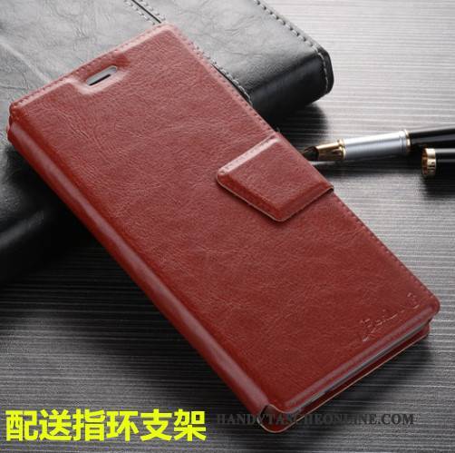 Hülle Mi Note 3 Schutz Anti-sturz Mini, Case Mi Note 3 Lederhülle Rot Trend