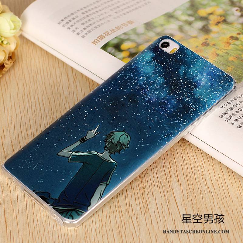 Hülle Mi Note Weiche Schlank Blau, Case Mi Note Schutz Handyhüllen Mini