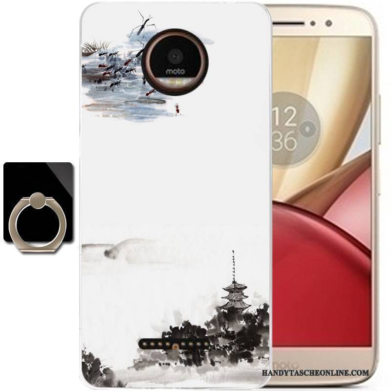 Hülle Moto C Schutz Anti-sturz Schwarz, Case Moto C Taschen Wind Tinte