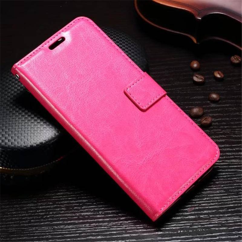 Hülle Moto G5 Plus Lederhülle Karte Rot, Case Moto G5 Plus Schutz