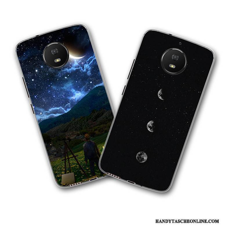 Hülle Moto G5s Plus Silikon Schwarz Trend, Case Moto G5s Plus Weiche Handyhüllen Anti-sturz