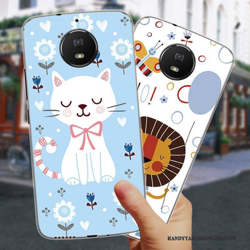 Hülle Moto G5s Plus Weiche Handyhüllen Anti-sturz, Case Moto G5s Plus Taschen Hellblau