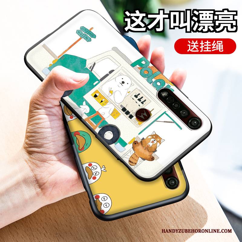 Hülle Moto G8 Plus Silikon Angepasst Persönlichkeit, Case Moto G8 Plus Schutz Weiß Handyhüllen