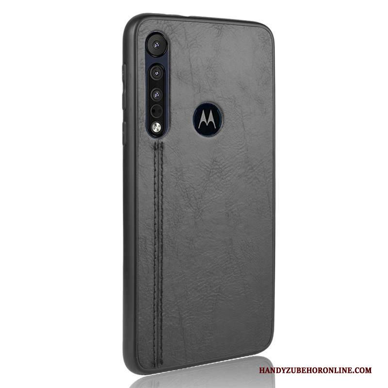 Hülle Moto G8 Plus Weiche Handyhüllen Schwarz, Case Moto G8 Plus Taschen Business