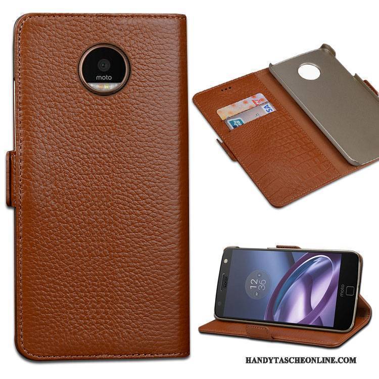 Hülle Moto Z Play Lederhülle , Case Moto Z Play Schutz