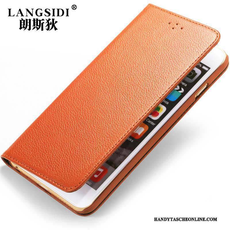 Hülle Moto Z Play Schutz Anti-sturz Angepasst, Case Moto Z Play Folio Orange Handyhüllen