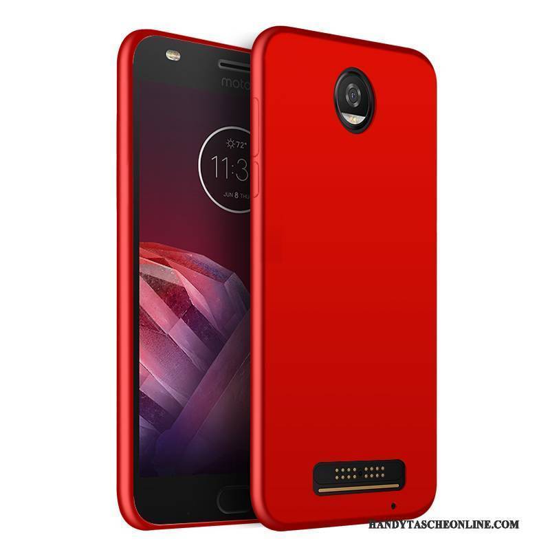 Hülle Moto Z Silikon Handyhüllen Rot, Case Moto Z Schutz Anti-sturz