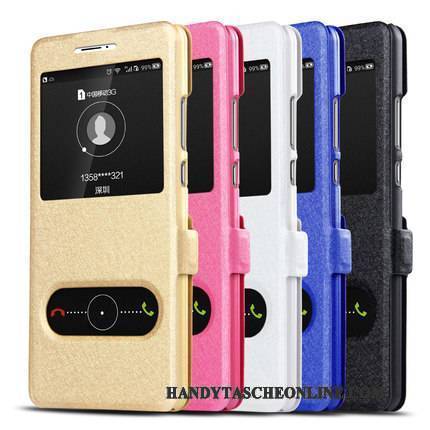 Hülle Moto Z2 Play Schutz Handyhüllen Gold, Case Moto Z2 Play Lederhülle