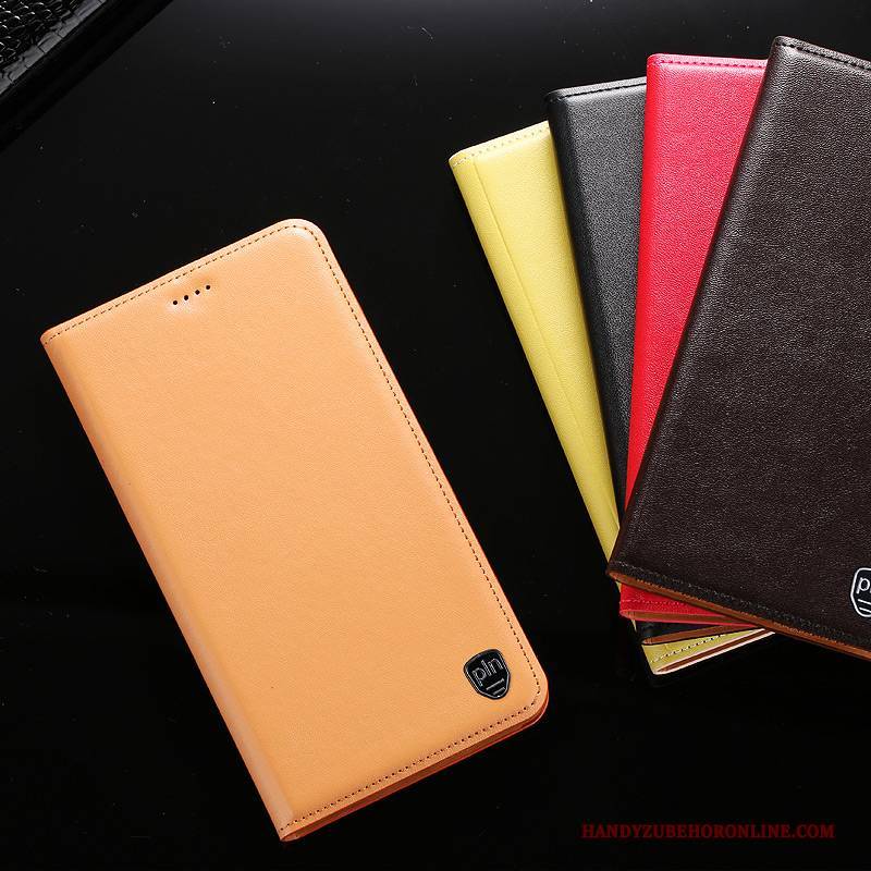 Hülle Motorola One Hyper Leder Anti-sturz Muster, Case Motorola One Hyper Folio Handyhüllen Gelb