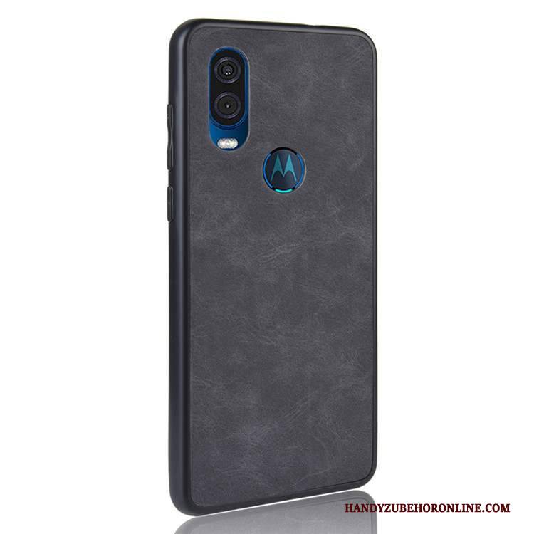 Hülle Motorola One Vision Schutz Handyhüllen Anti-sturz, Case Motorola One Vision Schwarz