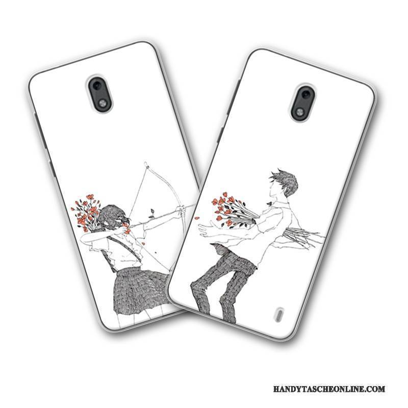 Hülle Nokia 2 Schutz Frisch Weiß, Case Nokia 2 Taschen Anti-sturz Mini