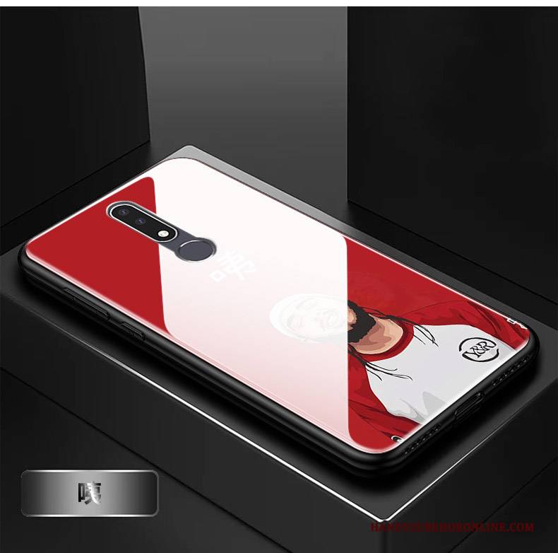 Hülle Nokia 3.1 Plus Karikatur Nette Liebhaber, Case Nokia 3.1 Plus Handyhüllen Glas