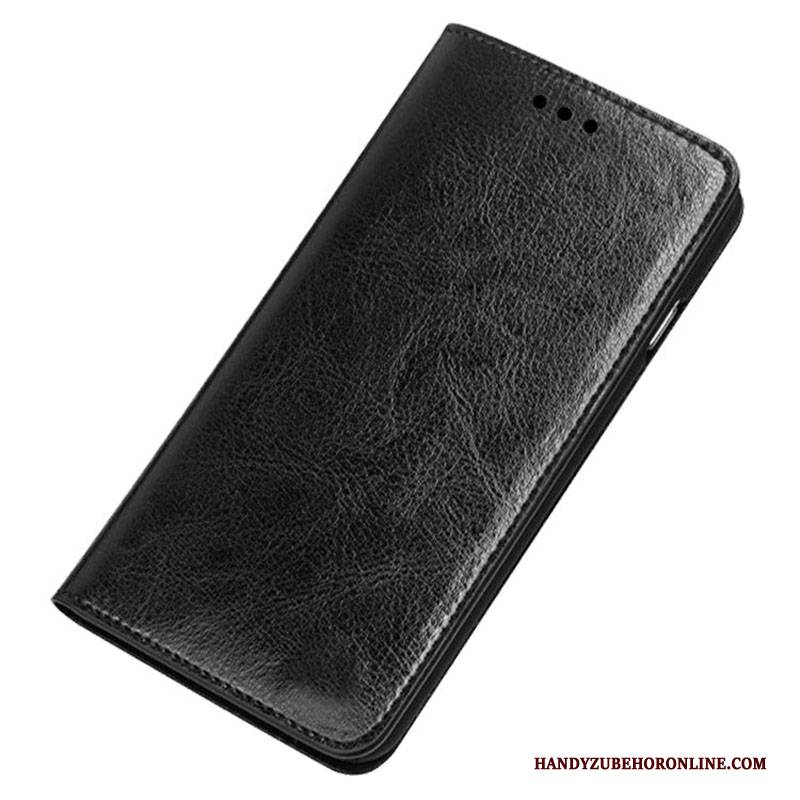 Hülle Nokia 3.1 Plus Leder Schwarz, Case Nokia 3.1 Plus Schutz