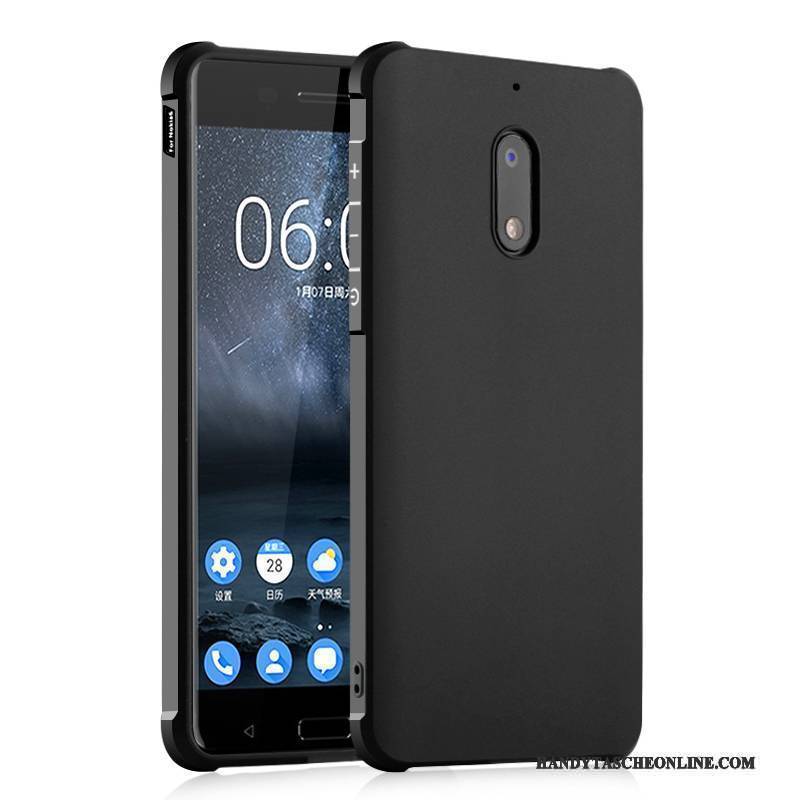 Hülle Nokia 3 Weiche Anti-sturz Schwarz, Case Nokia 3 Taschen Nubuck Handyhüllen