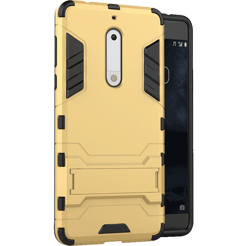 Hülle Nokia 5 Schutz Schwer Handyhüllen, Case Nokia 5 Anti-sturz Gold
