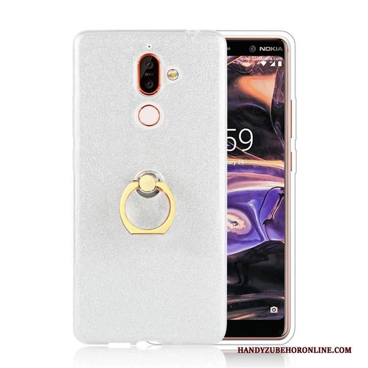 Hülle Nokia 7 Plus Kreativ Handyhüllen Pulver, Case Nokia 7 Plus Einfach Business
