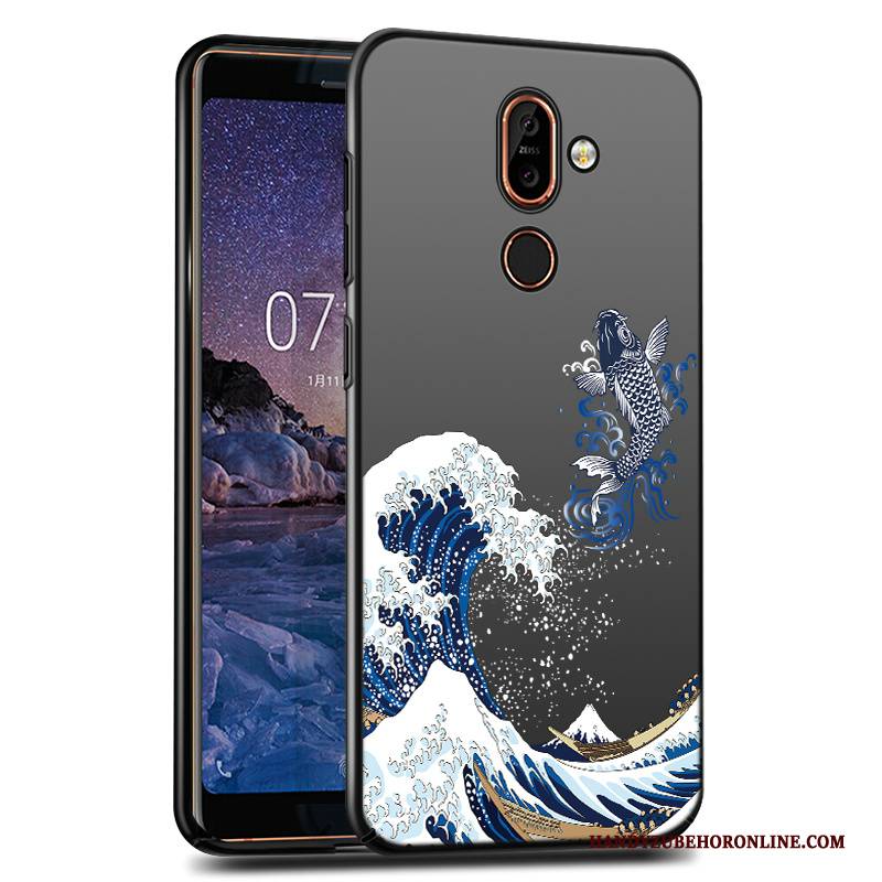 Hülle Nokia 7 Plus Schutz Anti-sturz Handyhüllen, Case Nokia 7 Plus Schwer Schwarz