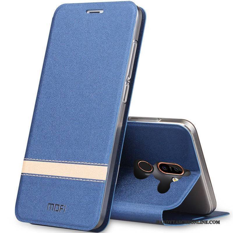 Hülle Nokia 7 Schutz Trend Anti-sturz, Case Nokia 7 Silikon Blau Handyhüllen
