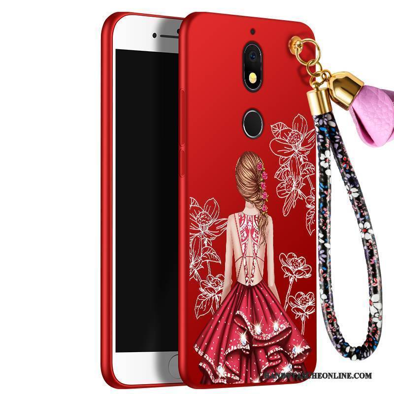 Hülle Nokia 7 Silikon Neu Rot, Case Nokia 7 Weiche Trend Handyhüllen