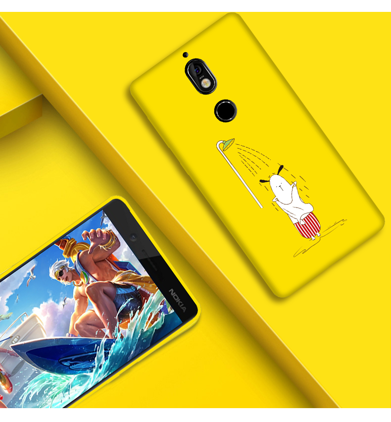 Hülle Nokia 7 Silikon Persönlichkeit Nubuck, Case Nokia 7 Taschen Trend Handyhüllen