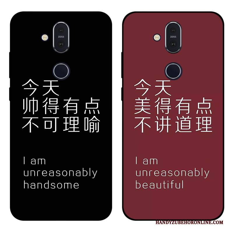 Hülle Nokia 8.1 Schutz Schwarz Anti-sturz, Case Nokia 8.1 Taschen Liebhaber Handyhüllen