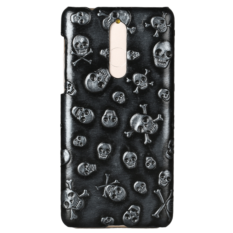 Hülle Nokia 8 Karikatur Schwarz Neu, Case Nokia 8 Lederhülle Nette Handyhüllen
