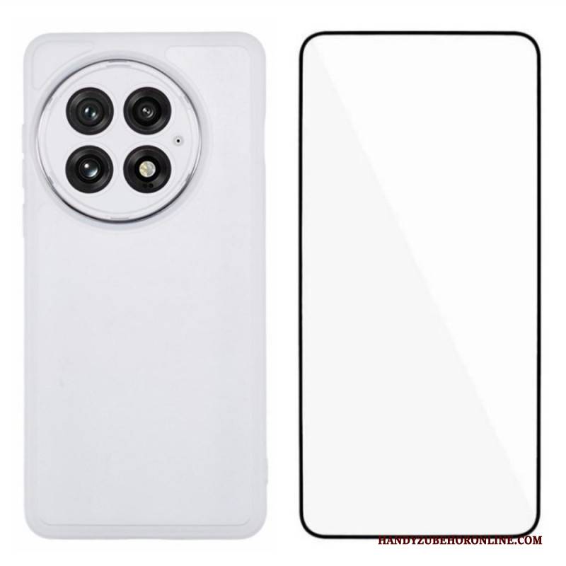 Hülle Oneplus 13 Handyhülle 2-in-1 Displayschutzfolie: Getönt Klar Mit Displayschutzfolie Aus Gehärtetem Glas