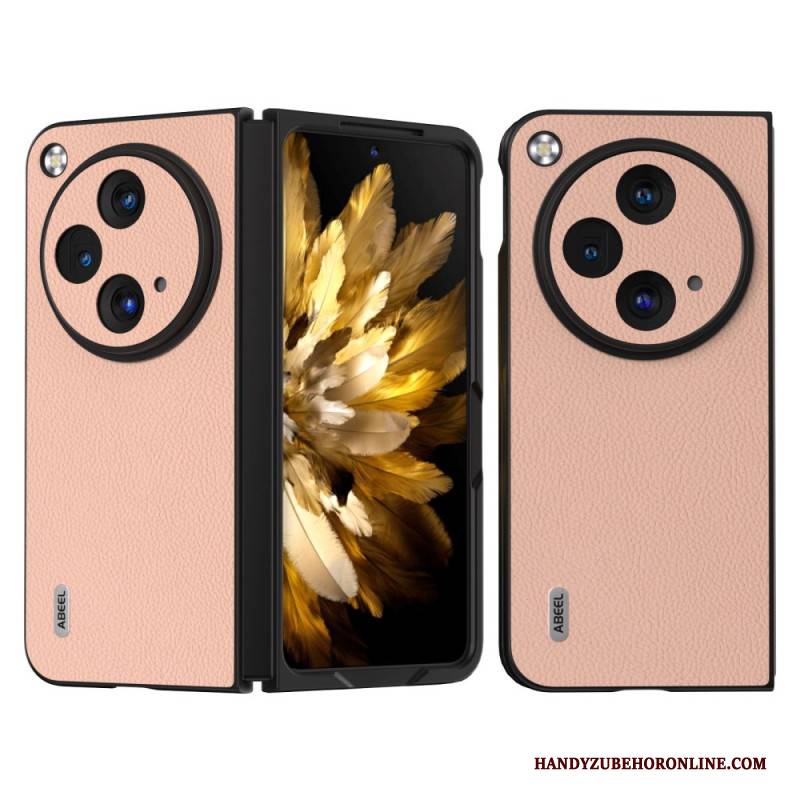 Hülle Oppo Find N3 Abeel Echtes Litschi-leder