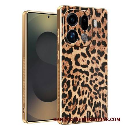 Hülle Oppo Find X9 Pro 5g Handyhülle Leopardenmuster Mit Goldfinish