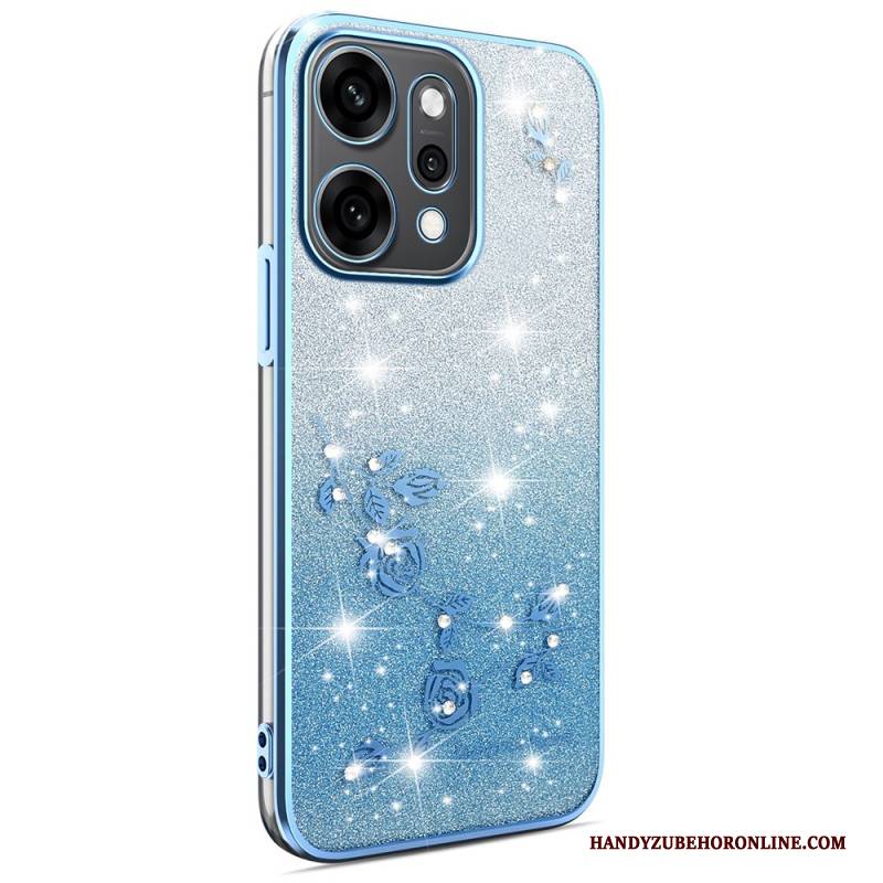 Hülle Oppo Reno 14 Pro 5g Blumen Und Strasssteine